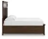 Ashley Furniture B849B4 Taffenbrook - King Panel Storage Bed - Medium Brown