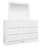 Ashley Furniture PCB1119B1 Ashley Furniture PCB1119B1 Maeling - Dresser And Mirror - White