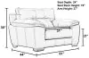Jackson Furniture Industries 439601-1152/78-1252/78 Jackson Furniture Industries 439601-1152/78-1252/78 Hudson - Chair And a Half - Steel