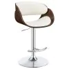 CoasterEssence 104966 Dana - Adjustable Bar Stool - Ecru And Chrome