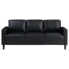 Coaster Fine Furniture 508361-S2 Ruth - 2 Piece Upholstered Track Arm Sofa Set - Black