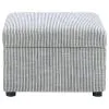 Coaster Fine Furniture 904138 Winter - Upholstered Hydraulic Lift Top Storage Ottoman - Gray