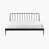 Intercon MB-BR-FRMKNG-MTE-C Metal Beds - Farmhouse King Metal Bed - Matte Black