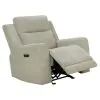 Coaster Fine Furniture 610153P Kennett - Chenille Upholstered Power Recliner Chair - Ivory