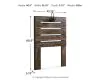 Ashley Furniture B211-53 Ashley Furniture B211-53 Drystan - Twin Panel Headboard - Brown / Beige