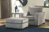Ashley Furniture 87214/20/14 Ashley Furniture 87214/20/14 Altari - 2 Pc. - Chair With Ottoman - Alloy