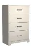 Ashley Furniture B2588/31/36/44/72/97/92(2) Ashley Furniture B2588/31/36/44/72/97/92(2) Stelsie - 7 Pc. - Dresser, Mirror, Chest, King Panel Bed, 2 Nightstands - White