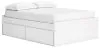 Ashley Furniture EB9630B13 Ashley Furniture EB9630B13 Onita - Full Platform Bed With 2 Side Storage - White