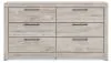Ashley Furniture PCB1120-31 Ashley Furniture PCB1120-31 Broachmyn - Six Drawer Dresser - Gray