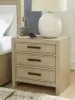Ashley Furniture B602-93 Calmoro - Three Drawer Night Stand - Gray