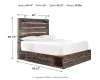 Ashley Furniture B211B13 Ashley Furniture B211B13 Drystan - Queen Panel Bed With 4 Side Drawers - Brown / Beige