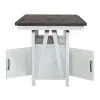 Liberty Furniture 139WH-GT3660 Farmhouse - Gathering Table - Two Tone White / Wood Tone