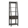 Liberty Furniture 406-HO201 Modern Farmhouse - Leaning Bookcase - Dusty Charcoal