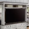 Liberty Furniture 237-EC00 River Place - Entertainment Hutch - Riverstone White & Tobacco