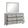 New Classic B2442-060 Fiona - Landscape Mirror - Mist Gray