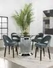 CoasterElevations 115558-S5G Ellie - 5 Piece Mirrored Counter Height Dining Table Set - Gray