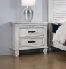 CoasterEssence 205332 Franco - 2-Drawer Nightstand - Distressed White