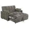 CoasterEssence 508308 Cotswold - Upholstered Convertible Sleeper Sofa Bed - Dark Gray