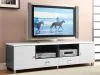 CoasterEssence 700910 Burkett - 2 Door Engineered Wood TV Stand - White High Gloss