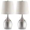 CoasterEveryday 901471 Tenya - Empire Shade Urn Table Lamp (Set of 2) - Silver