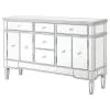 CoasterElevations 950849 Duchess - 5-Drawer Mirrored Storage Accent Cabinet - Silver