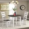 Intercon KA-TA-4242D-GWH-C Kona - Drop Leaf Table - Gray / White