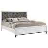 Coaster Fine Furniture 224861KE Sonora - Eastern King Upholstered Panel Bed - White