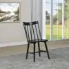 Coaster Fine Furniture 108546BLK Middleton - Solid Wood Dining Side Chair Black (Set of 2) - Black