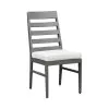 Intercon NV-CH-460C-MCA-RTA Navarro - Outdoor Dining Ladder Side Chair - Mocha