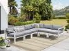 Intercon NS-SF-ARMLSS-BUF-6PC Intercon NS-SF-ARMLSS-BUF-6PC Nash - 6 Piece Outdoor Seating Sectional - Buff