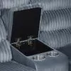New Classic U1816-25-GRY New Classic U1816-25-GRY Willow - Console Loveseat With Dual Recliners - Gray