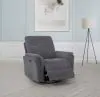 Coaster Fine Furniture 610443P Adler - Upholstered Power Swivel Glider Recliner - Charcoal Gray