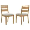 Coaster Fine Furniture 193652 Duncan - Ladder Back Dining Side Chair (Set of 2) - Washed Oak