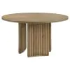 Coaster Fine Furniture 193610-S5 Adina - 5 Piece Round Dining Table Set - Barley / Distressed Light Brown