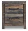 Ashley Furniture B211-92 Drystan - Two Drawer Night Stand - Brown / Beige