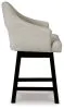 Ashley Furniture D380-724 Ashley Furniture D380-724 Tallenger - UPH Swivel Barstool (Set of 2) - Beige