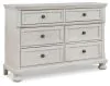Ashley Furniture B742-21 Ashley Furniture B742-21 Robbinsdale - Dresser - 6 Drawers - Antique White