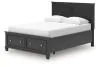 Ashley Furniture B687B17 Ashley Furniture B687B17 Lanolee - Queen Panel Storage Bed - Black