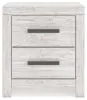 Ashley Furniture B3788-92 Cayboni - Two Drawer Night Stand - Whitewash