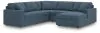 Ashley Furniture 92121S68 Ashley Furniture 92121S68 Modmax - 5-Piece Sectional With Raf Corner Chaise, With Laf Corner Chair - Ink