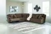 Ashley Furniture 92705S3 Ashley Furniture 92705S3 Top Tier - 5-Piece Reclining Sectional - Chocolate