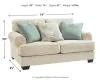 Ashley Furniture 9620535 Monaghan - Loveseat - Sandstone
