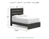 Ashley Furniture PCB2108B12 Ashley Furniture PCB2108B12 Hollivern - Full Panel Bed - Dark Gray