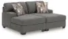Ashley Furniture PC48405S4 Ashley Furniture PC48405S4 Clarington - 2-Piece Super Chaise - Greystone