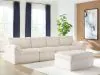 Ashley Furniture PC84304S1 Fannin - 4-Piece Sectional With Ottoman - Ivory