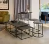 Riverside Furniture 40003 Declan - Round Nesting Coffee Table - Black