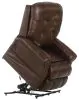 Jackson Furniture Industries 4891-1283/19-3083/19 Jackson Furniture Industries 4891-1283/19-3083/19 Madison - Power Lift Lay Flat Recliner With Heat & Massage (Italian Leather) - Walnut