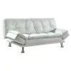CoasterEssence 300291 Dilleston - Upholstered Tufted Convertible Sofa Bed - White