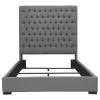 CoasterEssence 300621Q Camille - Upholstered Queen Panel Bed - Gray