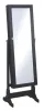 CoasterEveryday 904039 Tutuola - Cheval Mirror With Jewelry Storage - Black